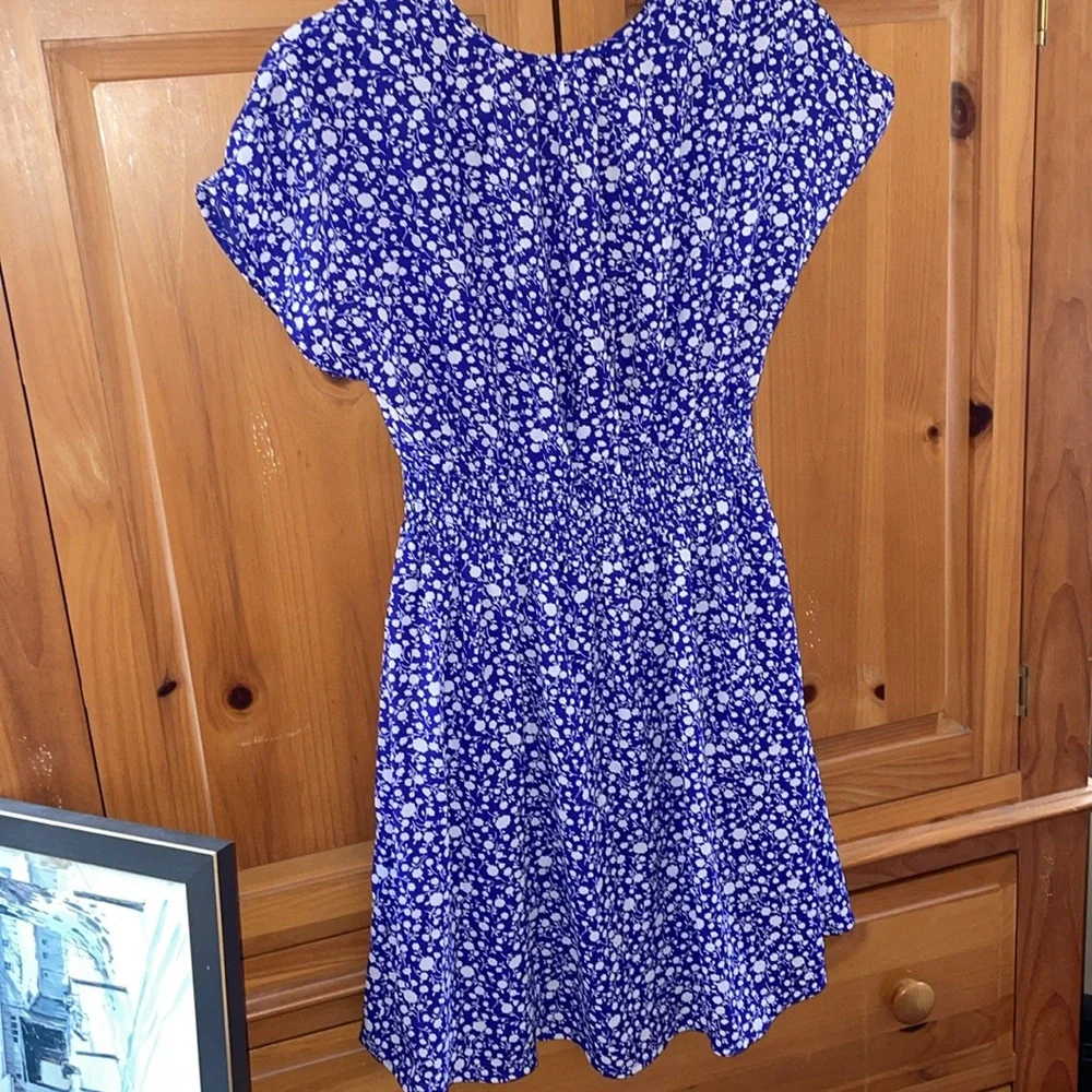 Royal Blue Floral Dress 💙 - Picture 9 of 16